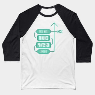 This is What a Tenured Professor Looks Like - GREEN Baseball T-Shirt